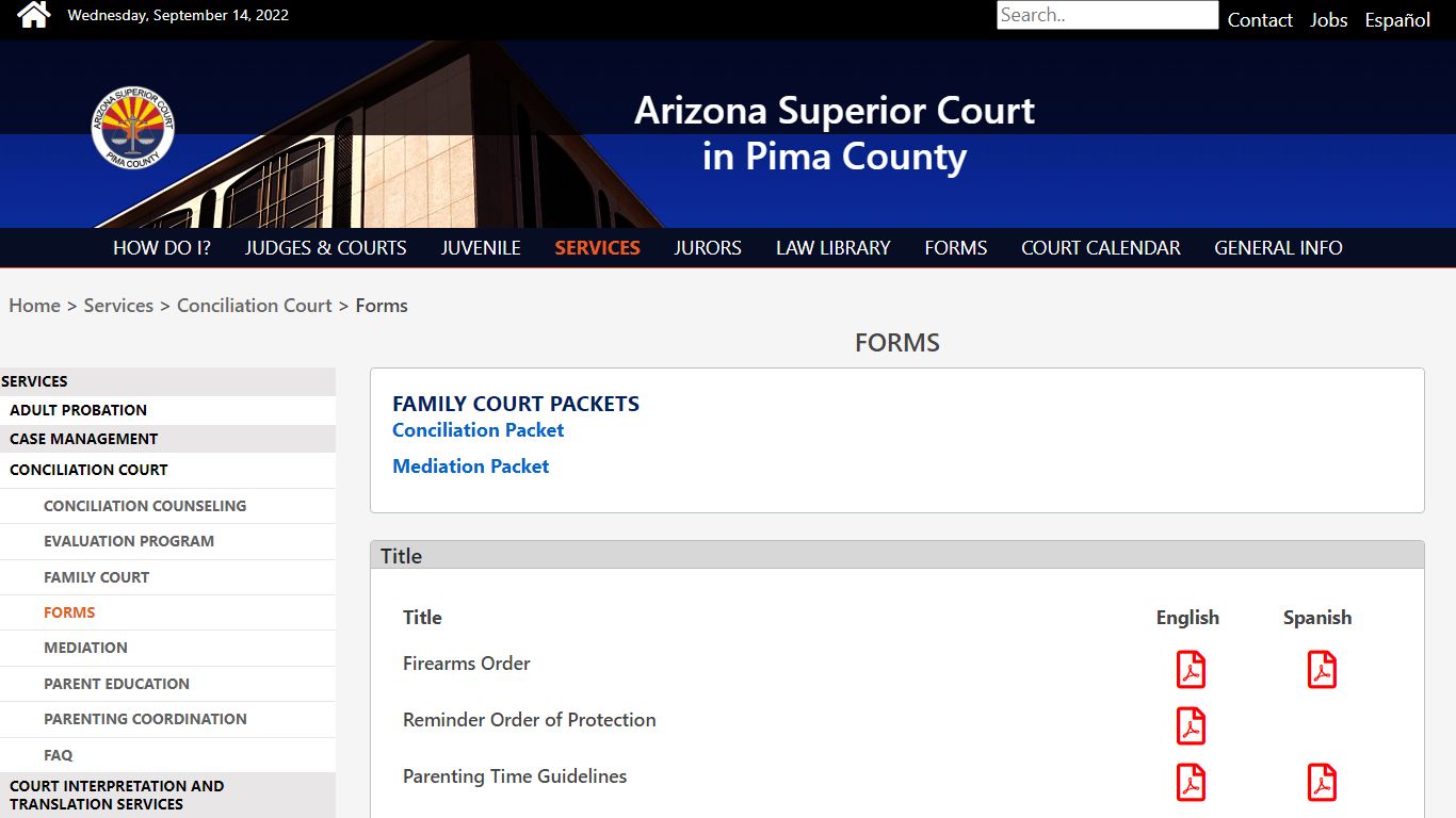 Forms - Pima County, Arizona