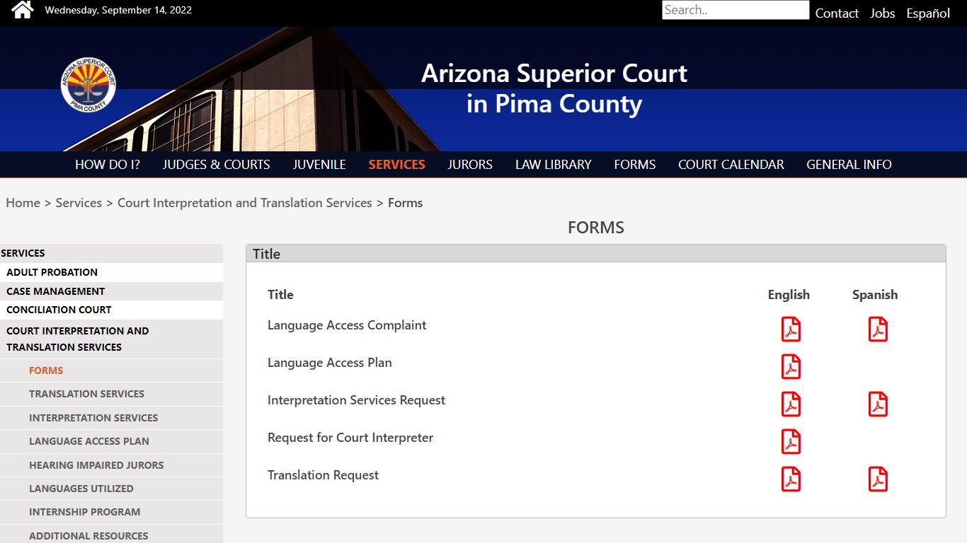 Forms - Pima County, Arizona